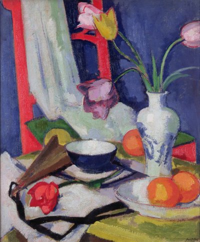 Naturaleza muerta con tulipanes, 1925 de Samuel John Peploe